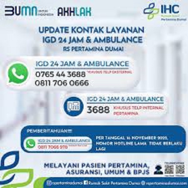 Layanan IGD RS PERTAMINA DUMAI