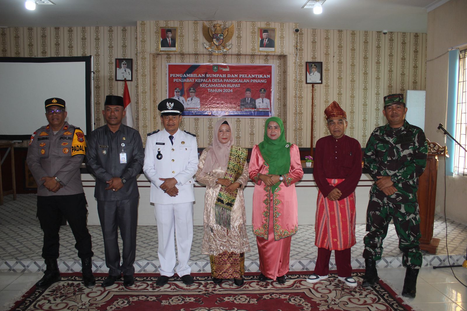 Kapolsek Rupat Melaksanakan Cooling System Pemilu Kada Aman dan Damai di Kantor camat Rupat 2024