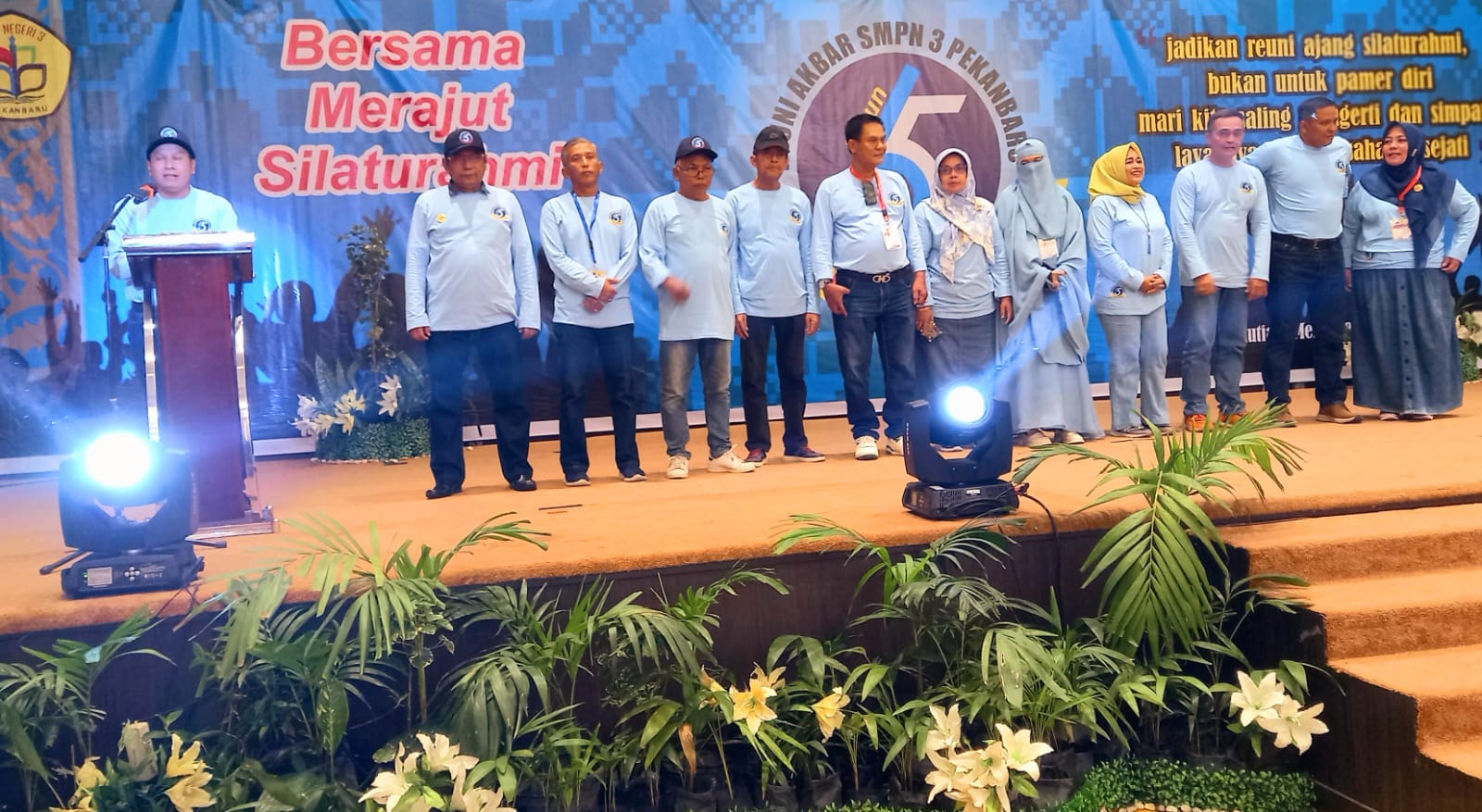 Semarak Reuni Akbar 65 Tahun SMPN 3 Pekanbaru