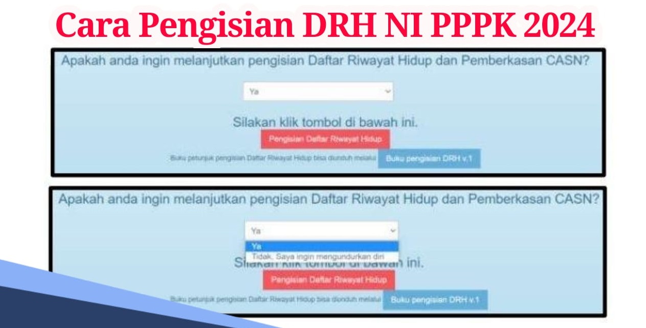 Jadwal Pengisian DRH NI PPPK 2024 Tahap 1 dan Ketentuan Berkasnya yang Wajib dipenuhi
