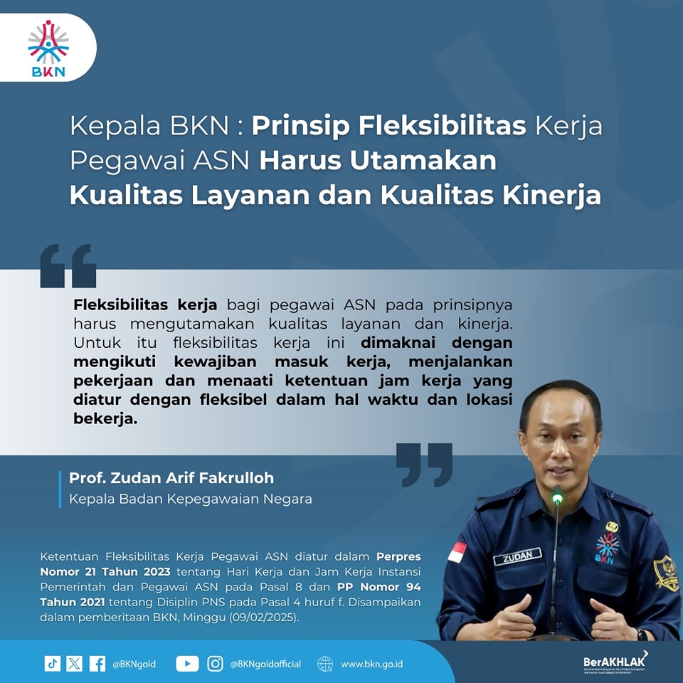 Fleksibilitas Kerja ASN: Efektif dan Adaptif, Kualitas Layanan Tetap Prioritas!
