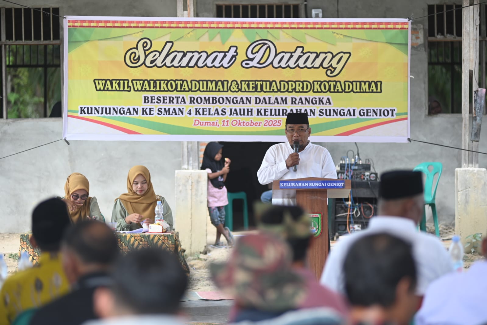 Wakil Wali Kota Dumai, Bapak Sugiyarto, Menghadiri Kegiatan Tindak Lanjut Pembangunan dan Pengembangan SMAN 4 Dumai Kelas Jauh