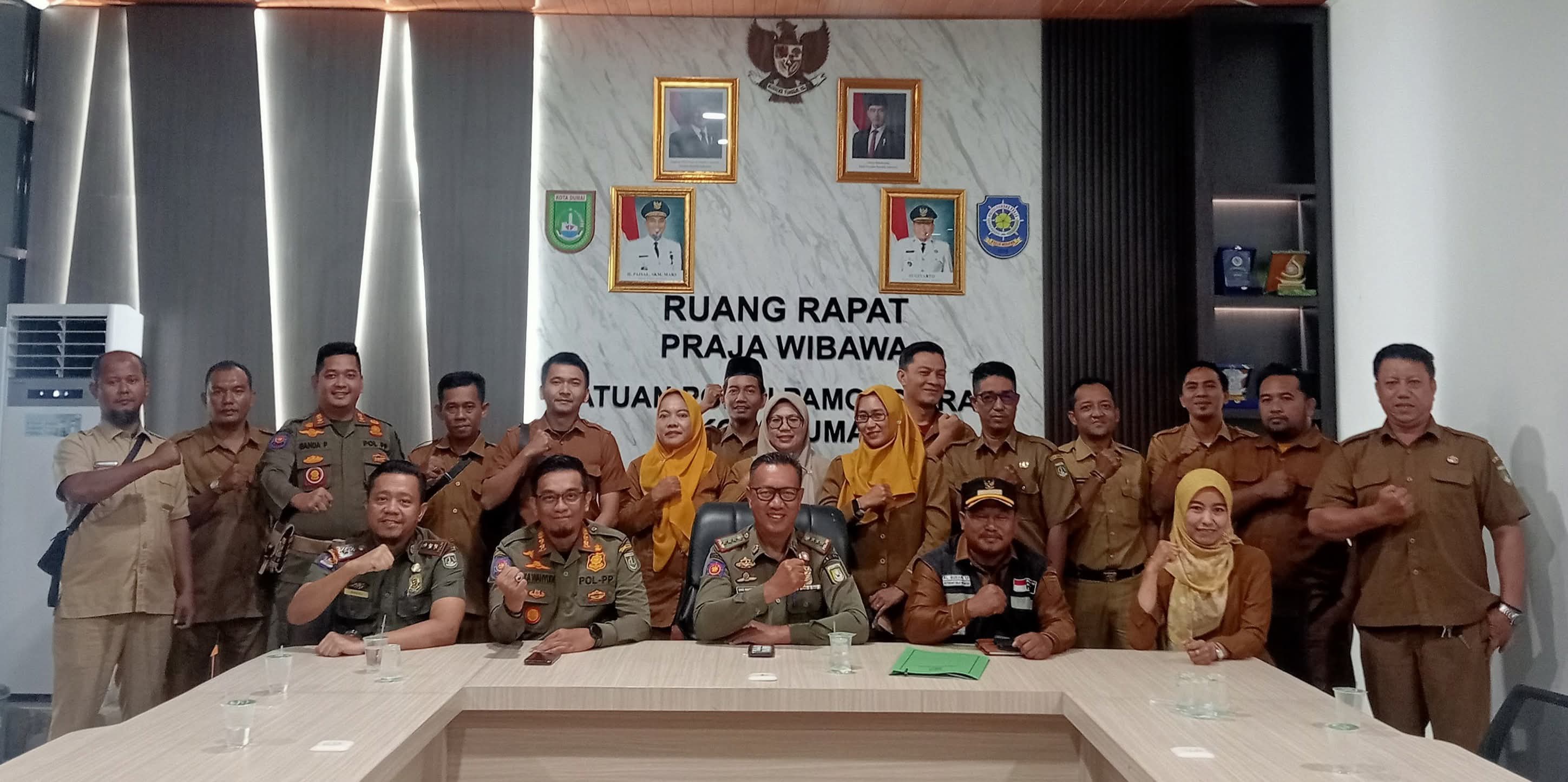 UPT Pasar Dumai Silaturahmi ke Satpol-PP, Perkuat Koordinasi